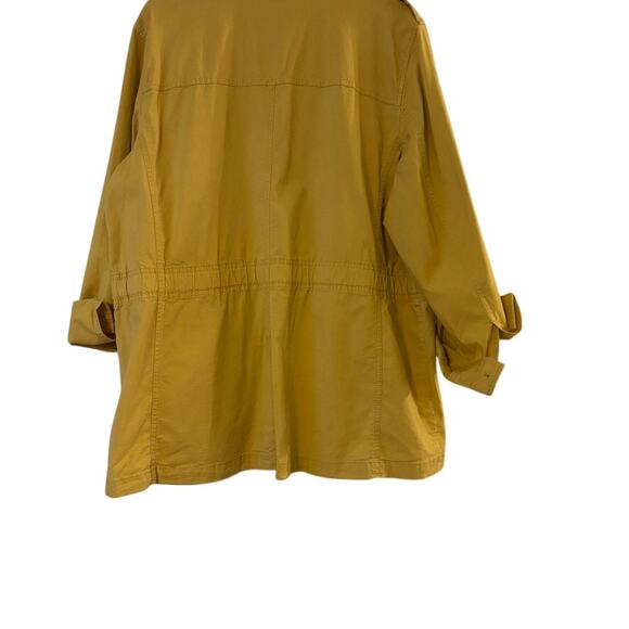 Talbots Mustard Utility Jacket 1X NWT Retails $159 - Picture 7 of 12